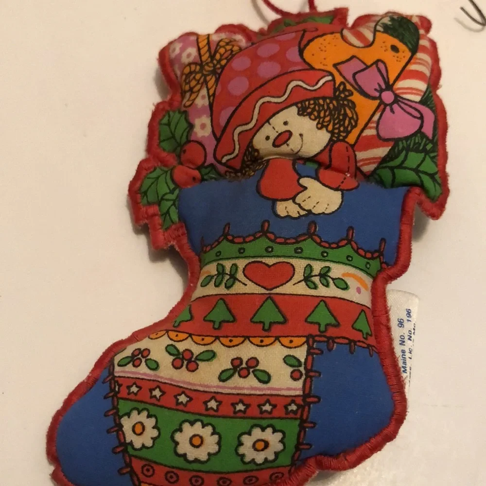 Hallmark 1974 Fabric Christmas Ornaments 1970s Hallmark Fabric Ornaments